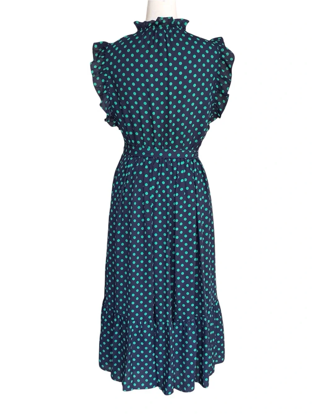 Kate Spade Dot Dot Dot Ruffle Wrap Dress NEW